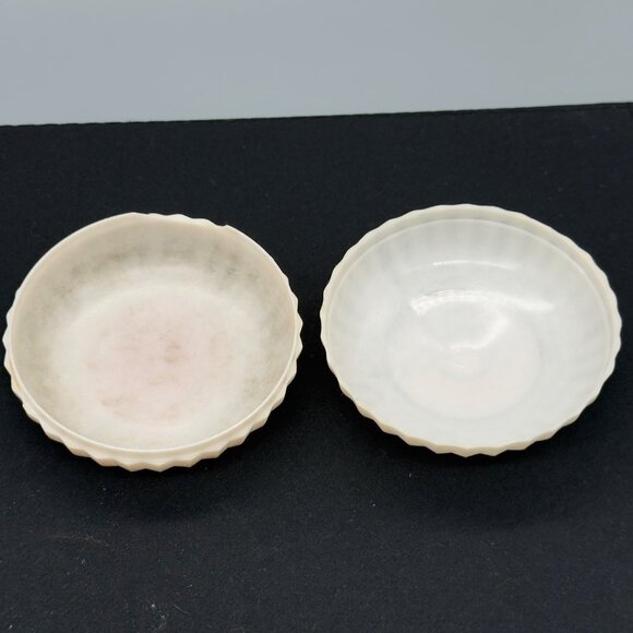 Vintage Lot of 4 Small Decorative Trinket Dishes Box Handcrafted Mix Styles - Picture 8 of 10